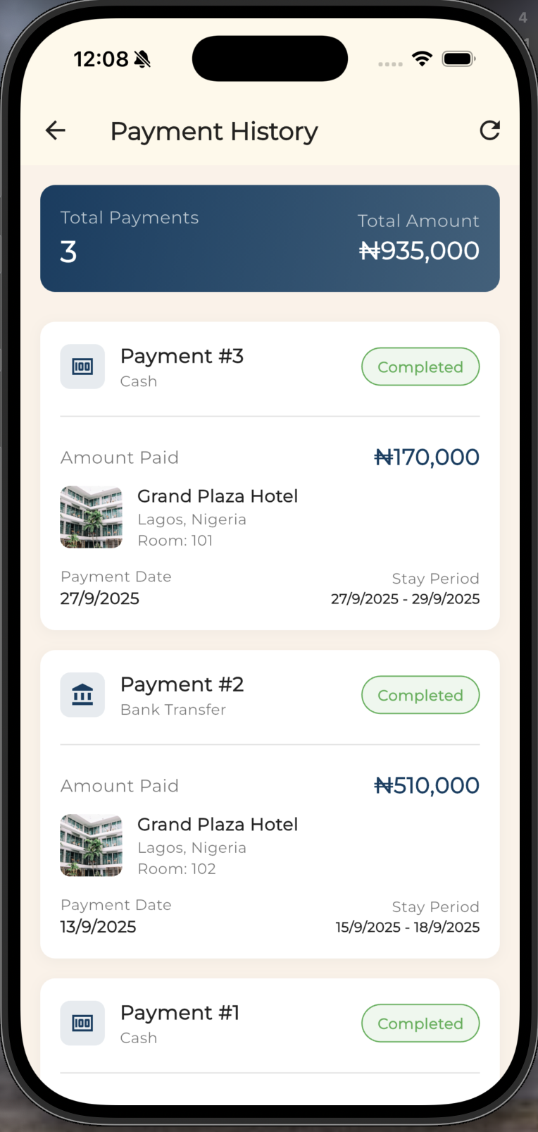 Payment History