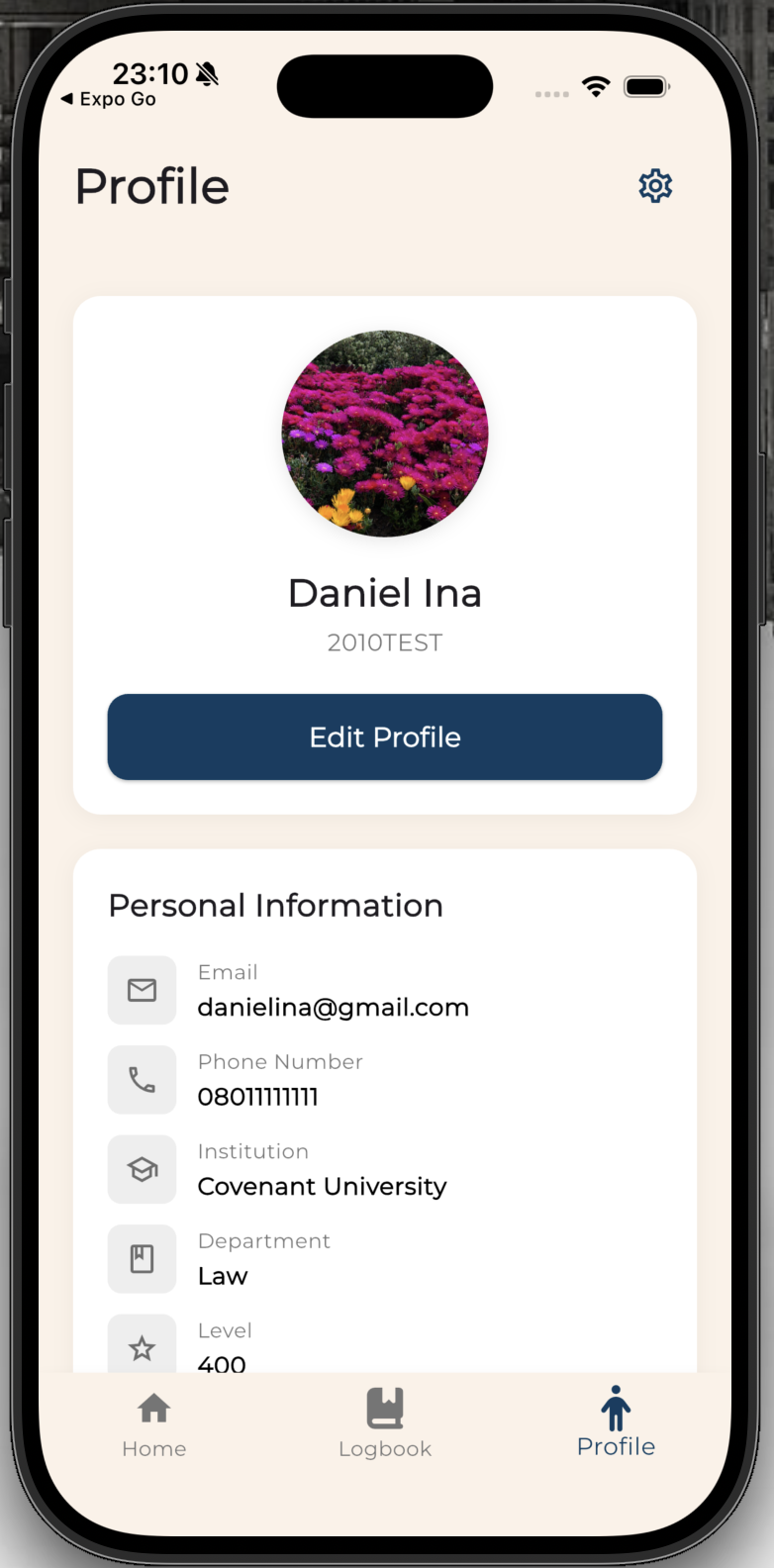 SIWES360 Student Profile
